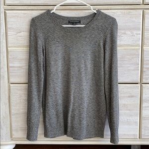 Gray crew neck Banana Republic sweater